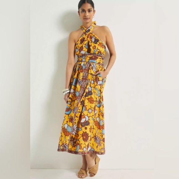 Anthropologie Dresses & Skirts - New Anthropologie Love The Label Halter Floral Maxi Dress Size XS $350